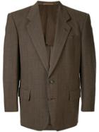 Comme Des Garçons Vintage Structured Shoulders Blazer - Brown