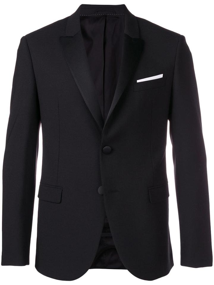 Neil Barrett Buttoned Blazer - Black