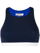 Diane Von Furstenberg - High Neck Bikini Top - Women - Polyamide/spandex/elastane - S, Blue, Polyamide/spandex/elastane