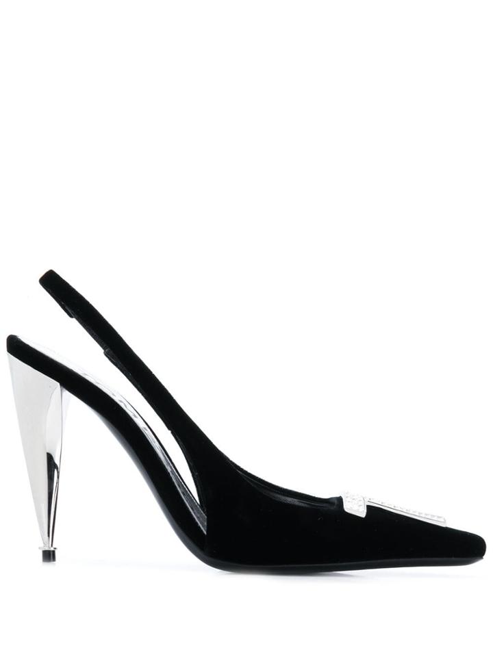 Tom Ford Logo Plaque Pumps - Black