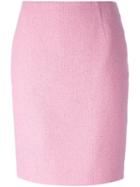 Moschino Tweed Skirt, Women's, Size: 40, Pink/purple, Cotton/polyamide/rayon