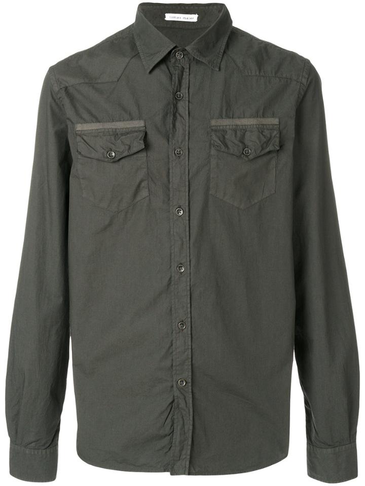 Tomas Maier Riviera Western Shirt - Grey
