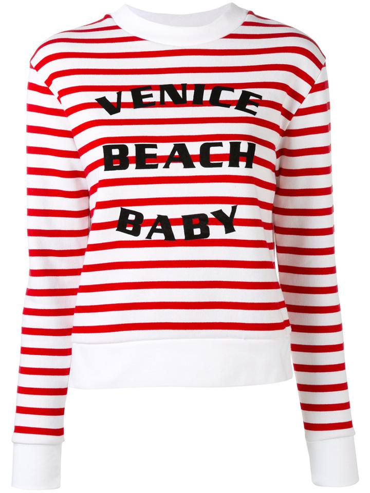 Être Cécile - Striped Sweatshirt - Women - Cotton - M, Red, Cotton