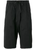 Isabel Benenato Drawstring Shorts, Men's, Size: 48, Black, Cotton