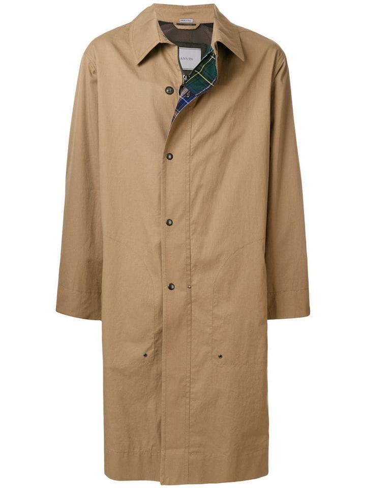 Lanvin Single-breasted Trench Coat - Neutrals