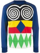 Walter Van Beirendonck Pre-owned Glow Printed Long Sleeve Top - Blue