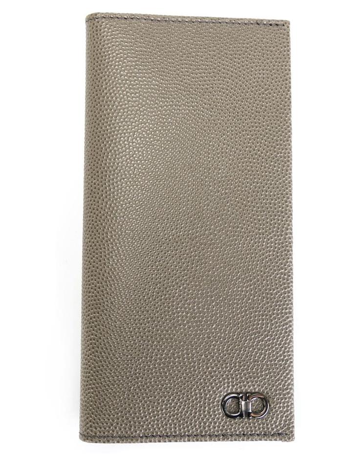 Salvatore Ferragamo Long Trifold Wallet - Grey