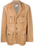 Brunello Cucinelli Multi-pocket Leather Jacket - Brown