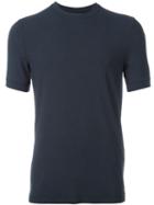 Giorgio Armani Micro Print T-shirt, Men's, Size: 50, Blue, Viscose/spandex/elastane