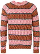 Missoni Stripe Pattern Sweater - Orange