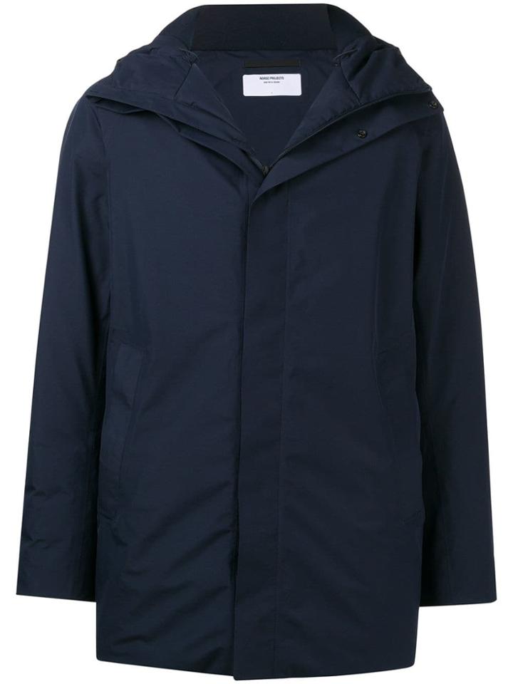 Norse Projects Padded Parka Coat - Blue