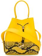 Emilio Pucci Snake-print Bucket Bag - Yellow