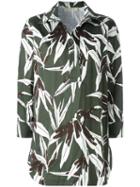 Marni Bamboo Print Tunic Top, Women's, Size: 44, Green, Cotton/linen/flax