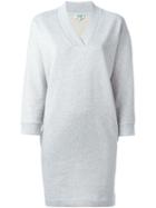 Kenzo Boxy Jersey Dress, Women's, Size: Small, Grey, Cotton
