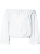 Nili Lotan Off Shoulder Shirt - White
