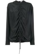 Jil Sander Gathered Drawstring Top - Black