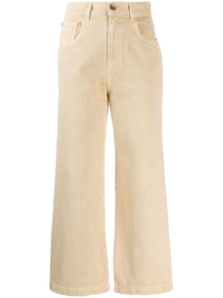 Nanushka Marfa Straight-leg Jeans - Neutrals