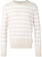 Malo Striped Sweatshirt, Men's, Size: 54, Nude/neutrals, Cotton