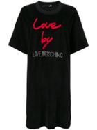 Love Moschino Love Oversized T-shirt Dress - Black