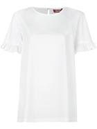 Max Mara Studio Ruffle Sleeve T-shirt - White