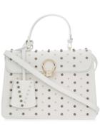 Versace Studded Dv One Bag - White