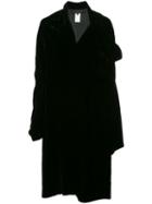 Comme Des Garçons Pre-owned Knot Detail Drapey Coat - Black