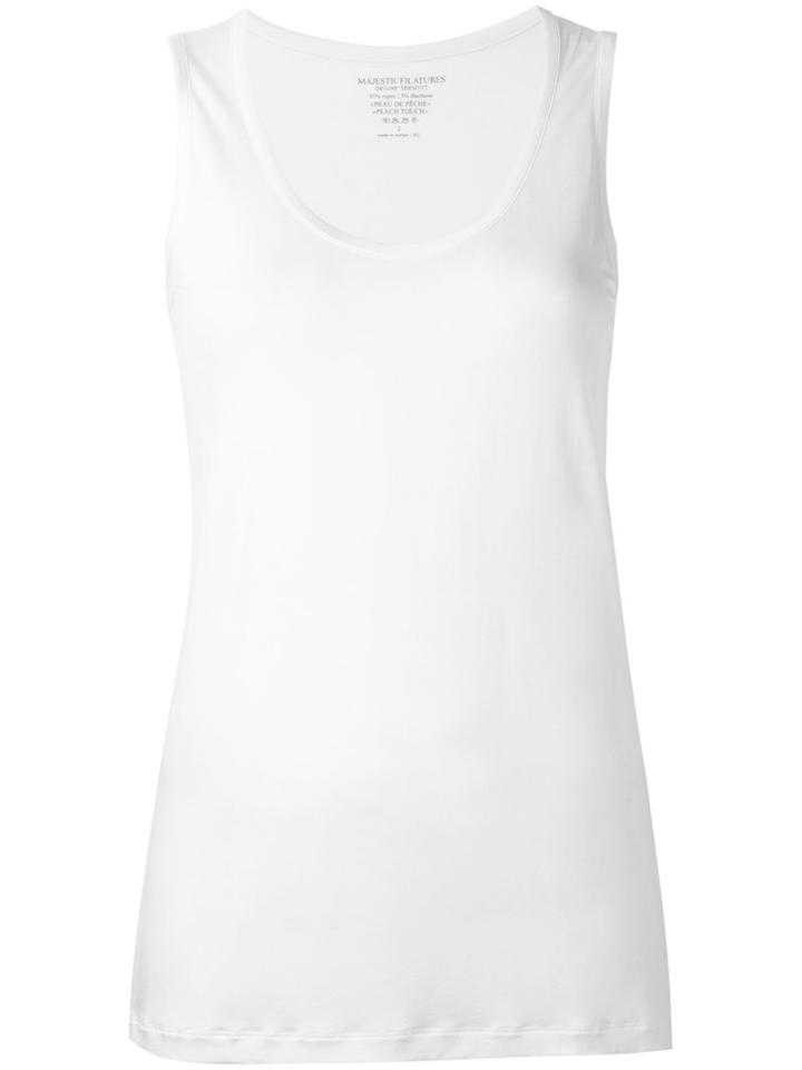 Majestic Filatures - Classic Tank Top - Women - Spandex/elastane/cupro - I, White, Spandex/elastane/cupro