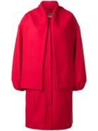 Msgm Panelled Coat - Red