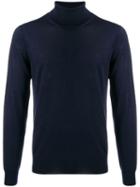 Corneliani Rollneck Knit Sweater - Blue