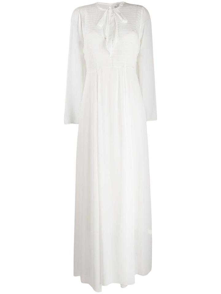 Forte Forte Tie Fastening Long Dress - White