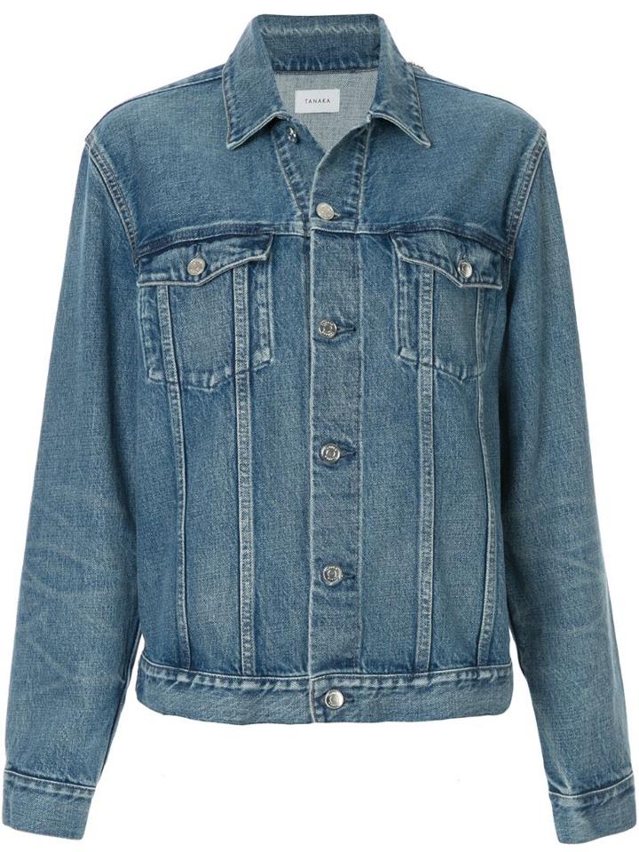 Tanaka Boyfriend Fit Denim Jacket - Blue