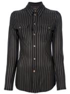 Jean Paul Gaultier Pre-owned Fitted Striped Shirt - Black