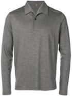 Caruso Knitted Polo Shirt - Grey