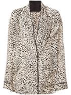 Haider Ackermann Animal Print Silk Jacket - Neutrals