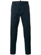 Dsquared2 - Slim Fit Chinos - Men - Cotton/spandex/elastane - 46, Blue, Cotton/spandex/elastane