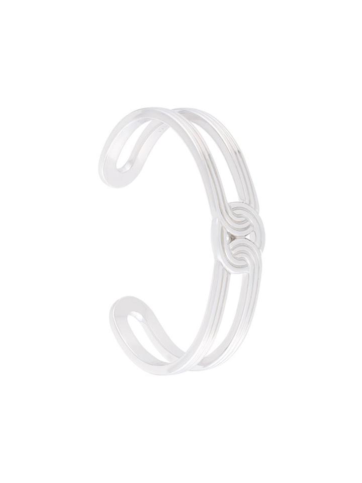 Lara Bohinc Stenmark Solar Cuff, Women's, Metallic, Rhodium Plated Sterling Silver