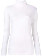 Majestic Filatures Turtleneck Fitted Top - Nude & Neutrals