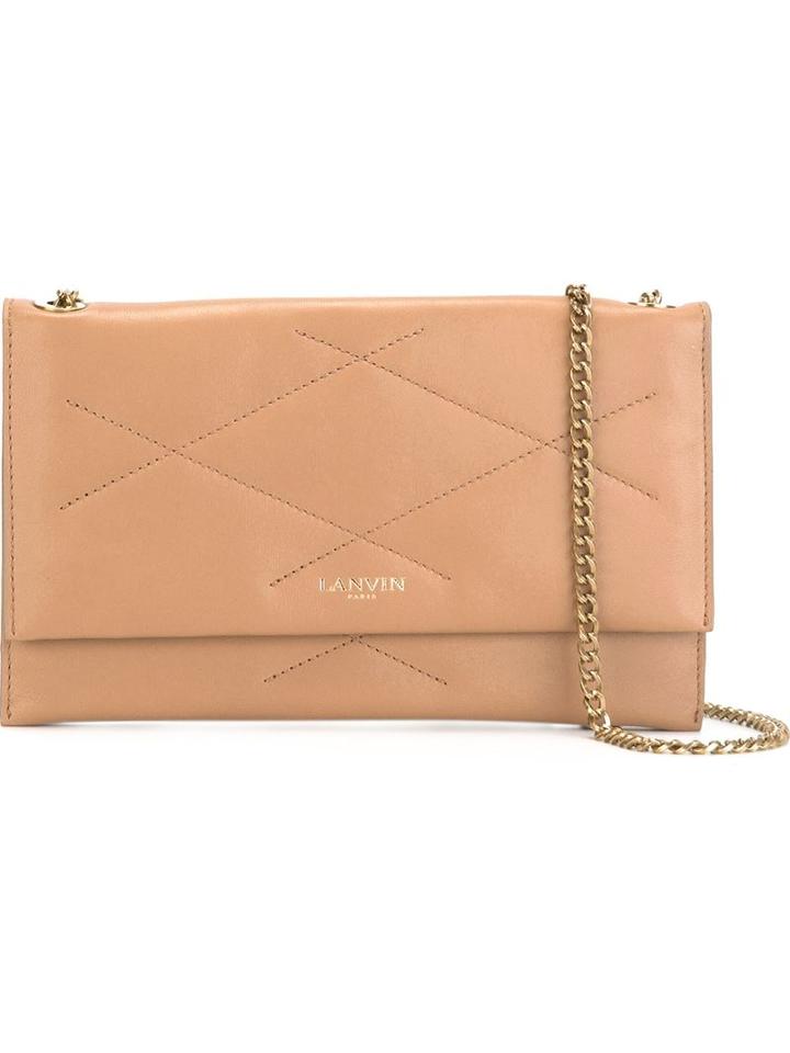 Lanvin 'sugar' Shoulder Bag, Women's, Nude/neutrals, Lamb Skin