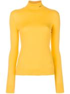 Calvin Klein 205w39nyc Roll Neck Top - Yellow & Orange