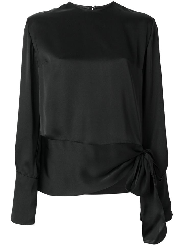 Stella Mccartney Tie Hem Blouse - Black