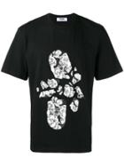 Msgm Smashed Skateboard Print T-shirt, Men's, Size: Small, Black, Cotton