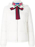 Gucci Embroidered Padded Jacket - White