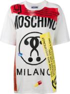 Moschino Pill Logo T-shirt, Women's, Size: Small, White, Cotton