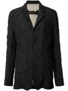 Uma Wang Textured Blazer, Size: Small, Black, Cotton/viscose