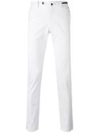 Pt01 Super Slim Fit Chinos, Men's, Size: 50, White, Cotton/linen/flax/spandex/elastane