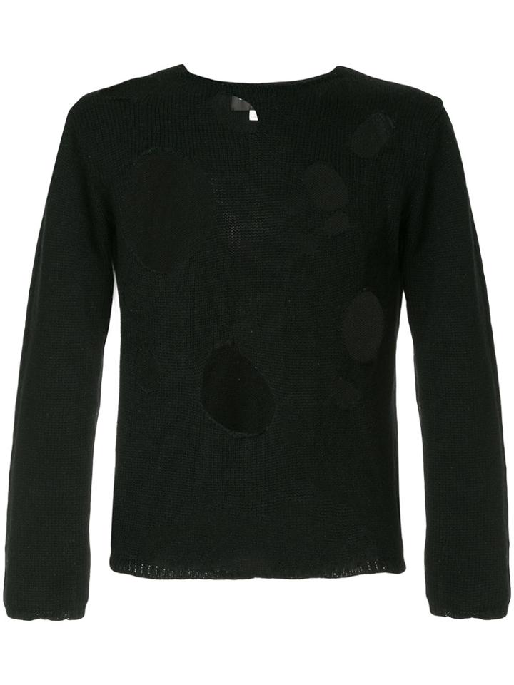Comme Des Garçons Vintage Destroyed Jumper - Black