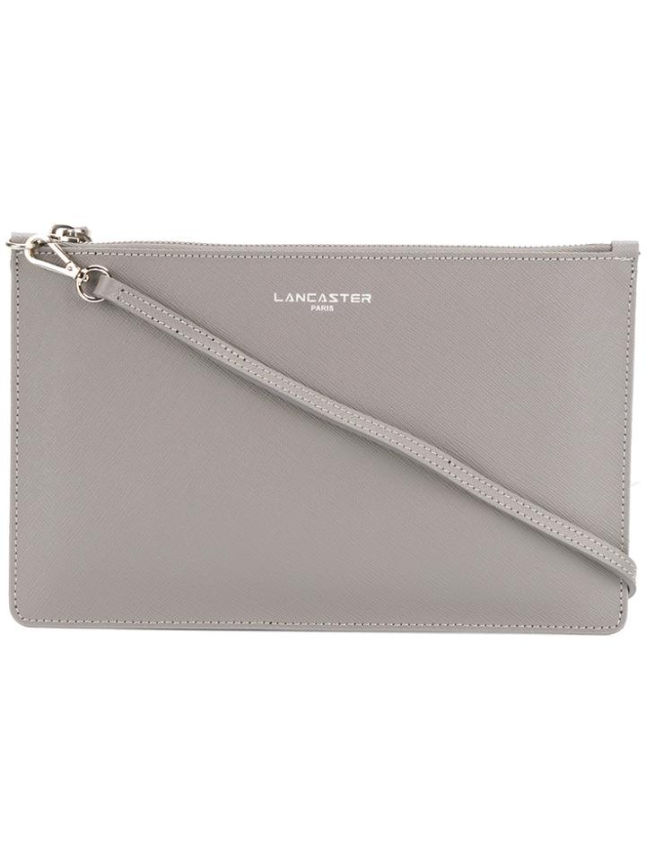 Lancaster Zipped Clutch - Grey