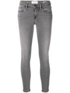 Frame Denim Cropped Skinny Jeans - Grey