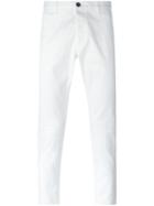 Dsquared2 - Straight Leg Trousers - Men - Cotton/spandex/elastane - 50, White, Cotton/spandex/elastane