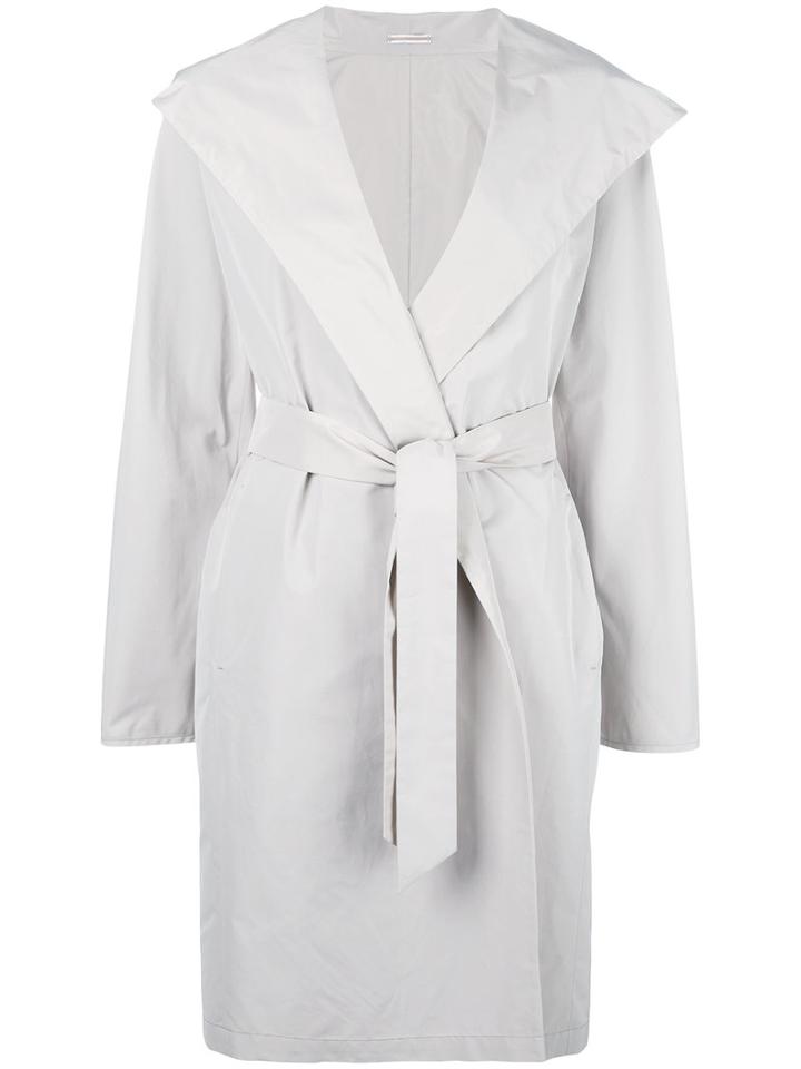 Max Mara Belted Coat, Women's, Size: 38, Nude/neutrals, Cotton/polyester